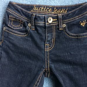Justice Girls Jeans Darker wash denim Size 10 S